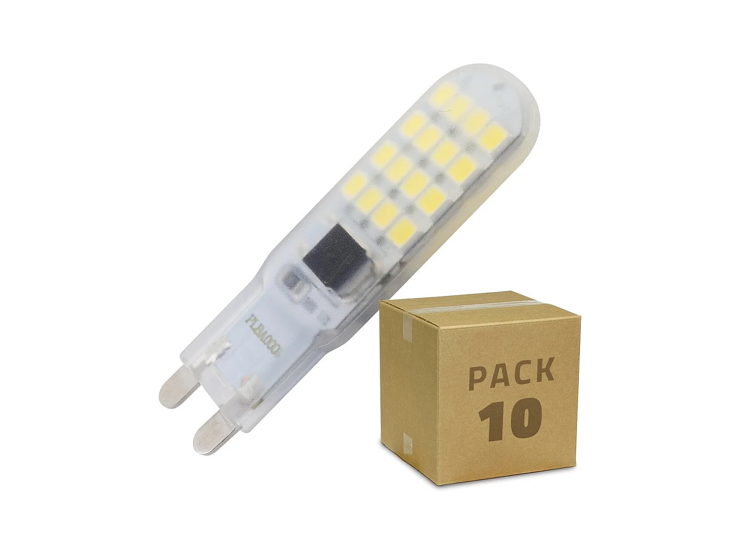 PACK Ampoule LED G9 5W (10 Un)  Blanc Chaud 2700K - 3200K