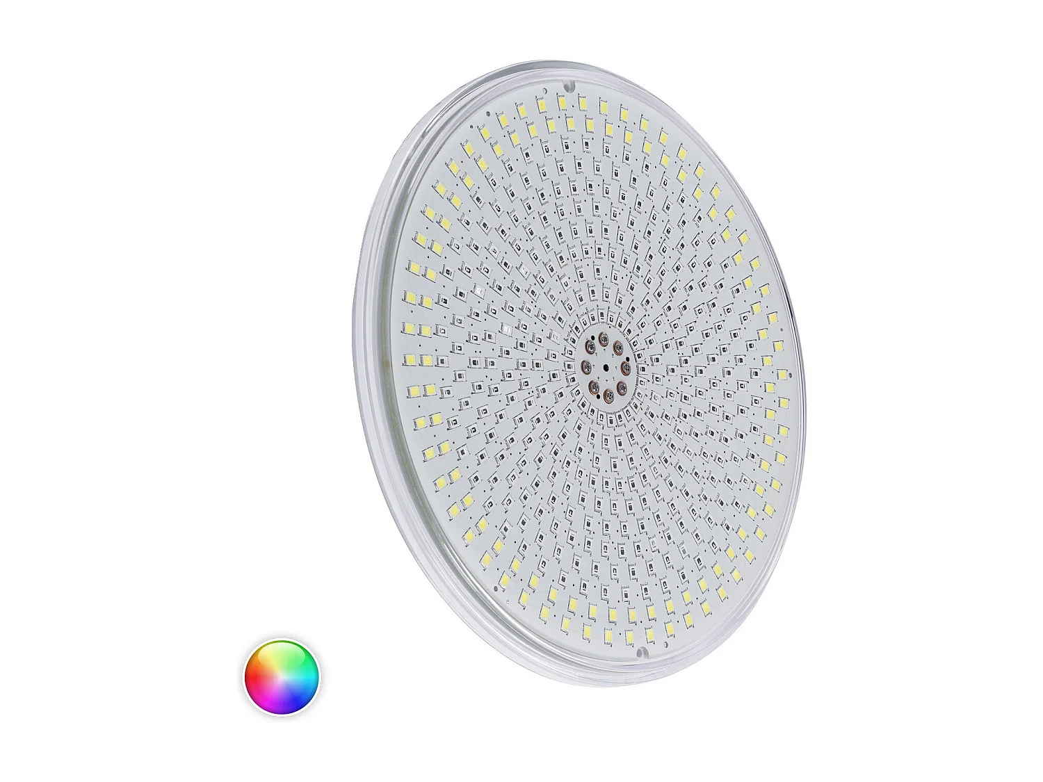 Bombilla Piscina LED RGBW Sumergible Slim 12V DC 35W IP68 PAR56 Sin Mando RGBW