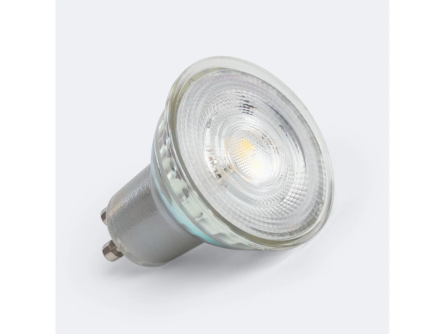 Bombilla LED GU10 7W 700 lm Cristal 60º No Flicker 4000K Blanco Neutro
