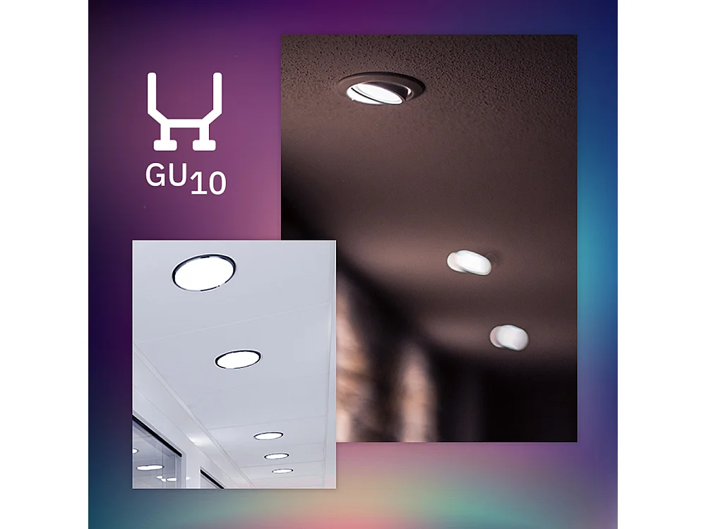 Bombilla LED GU10 7W 700 lm Cristal 60º No Flicker 4000K Blanco Neutro