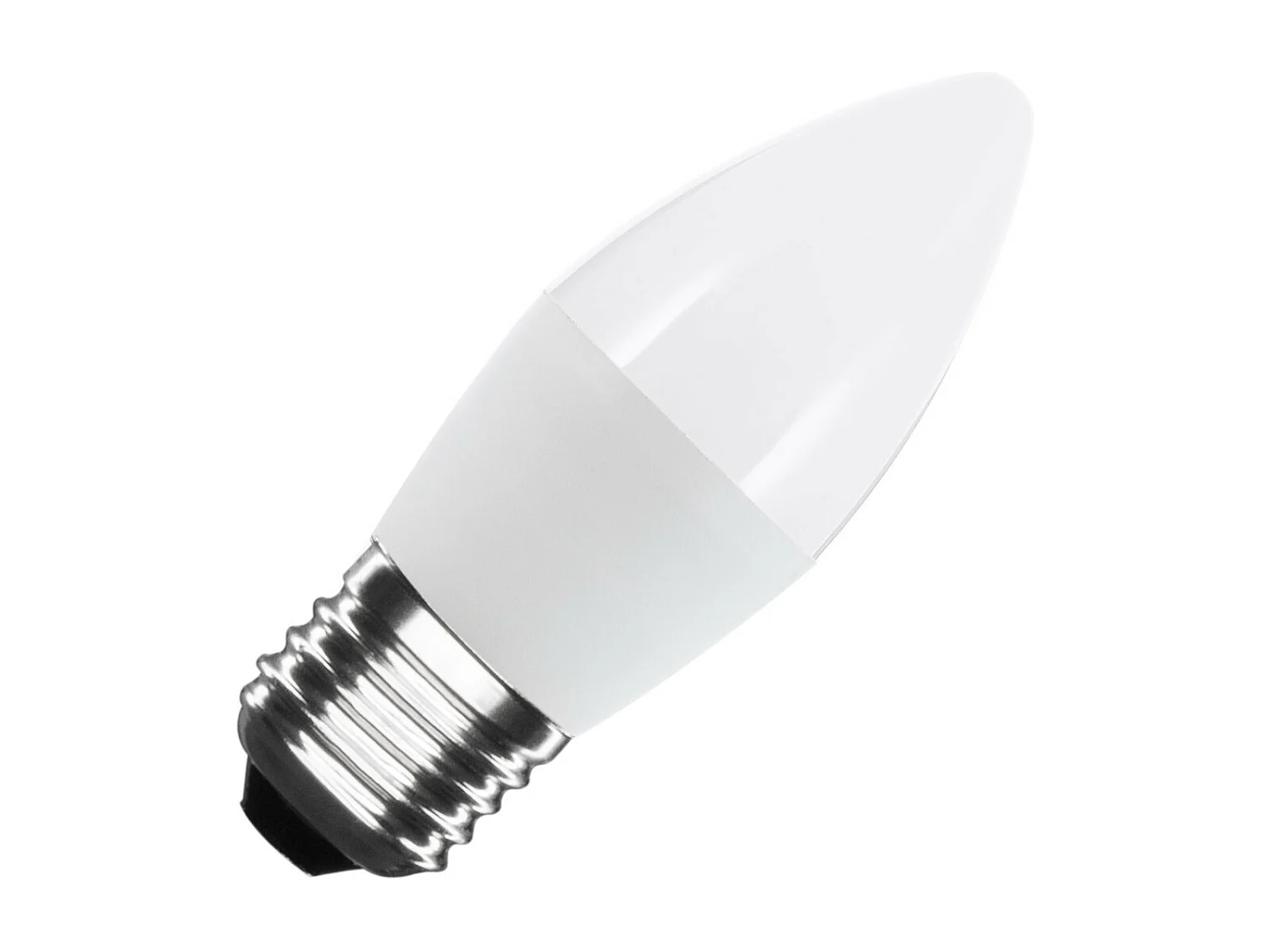 Bombilla LED E27 5W 400 lm C37 No Flicker Blanco Frío 6000K - 6500K