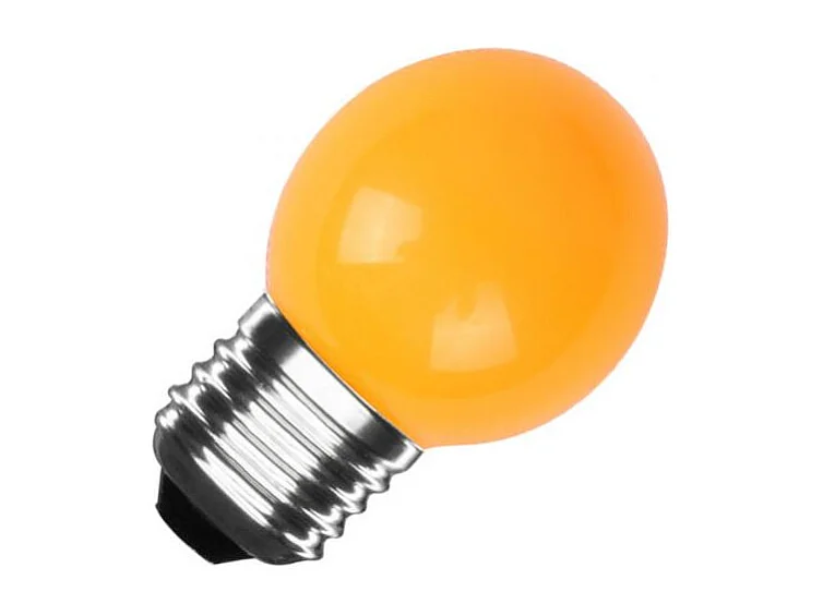 Pack 4 Ampoules LED E27 3W 300 lm G45 Orange Orange