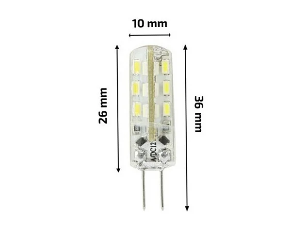 Ampoule LED 12V G4 1.5W 120 lm  3000K Blanc chaud
