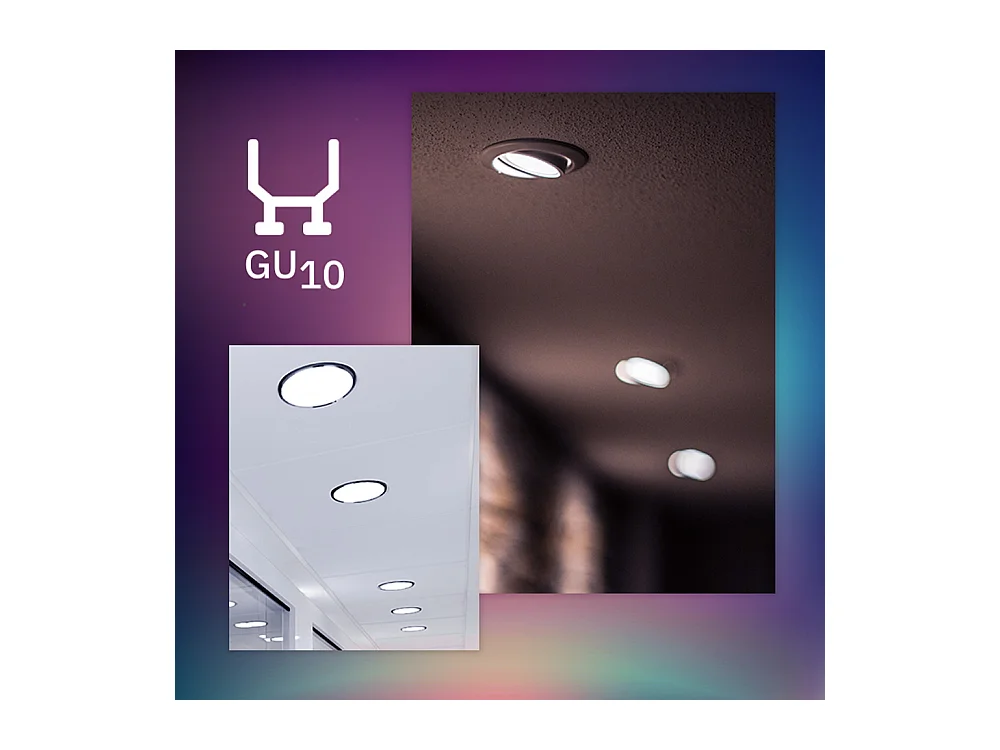 Ampoule LED GU10 6W 550 lm 100º No Flicker 3000K Blanc chaud