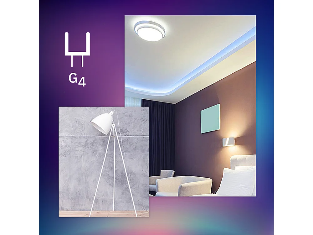 Bombilla LED 12V G4 1.8W 180 lm Frost No Flicker 3000K Blanco Cálido