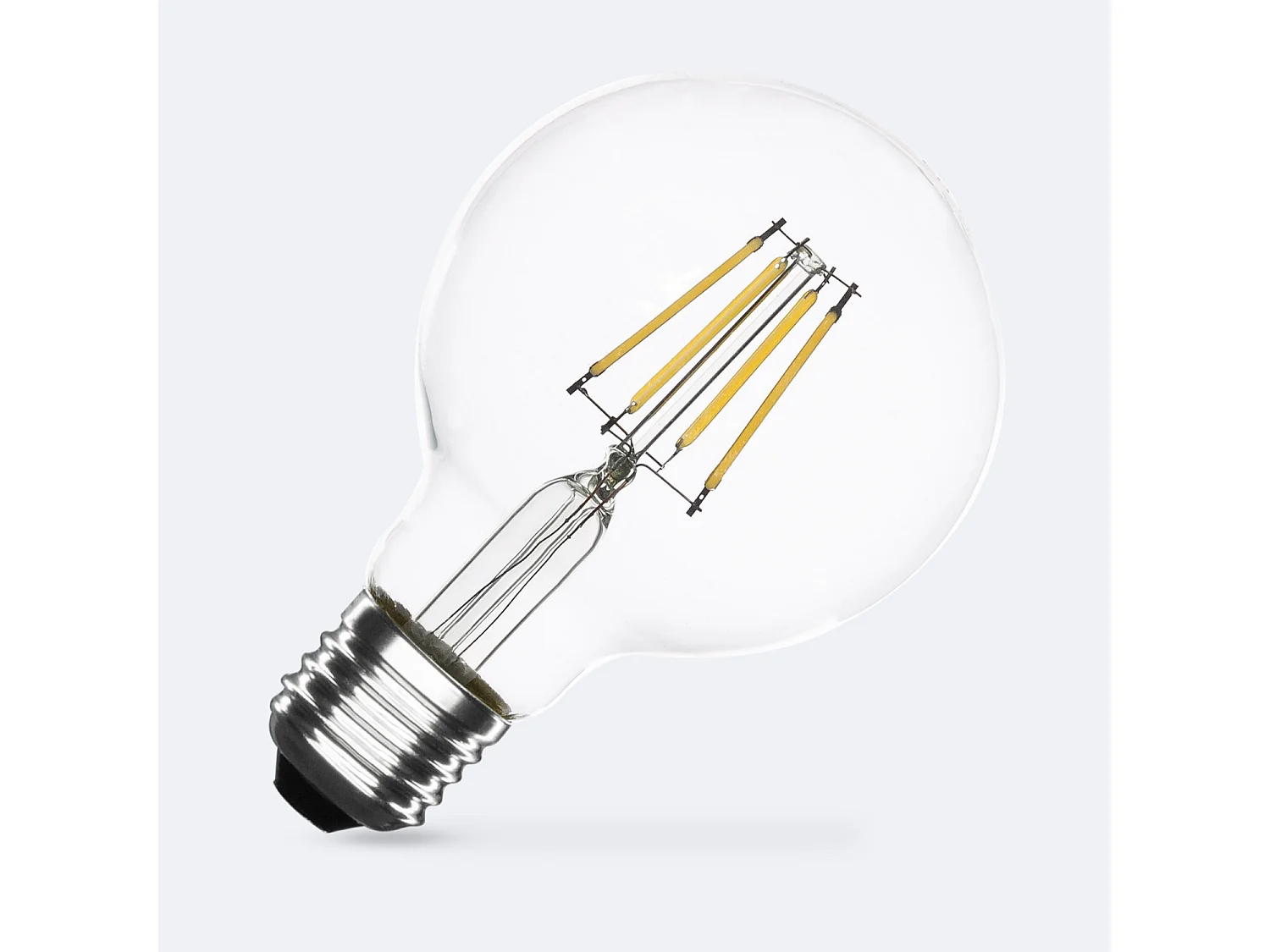 Bombilla Filamento LED E27 6W 720 lm Regulable G80 No Flicker 2700K Blanco Cálido