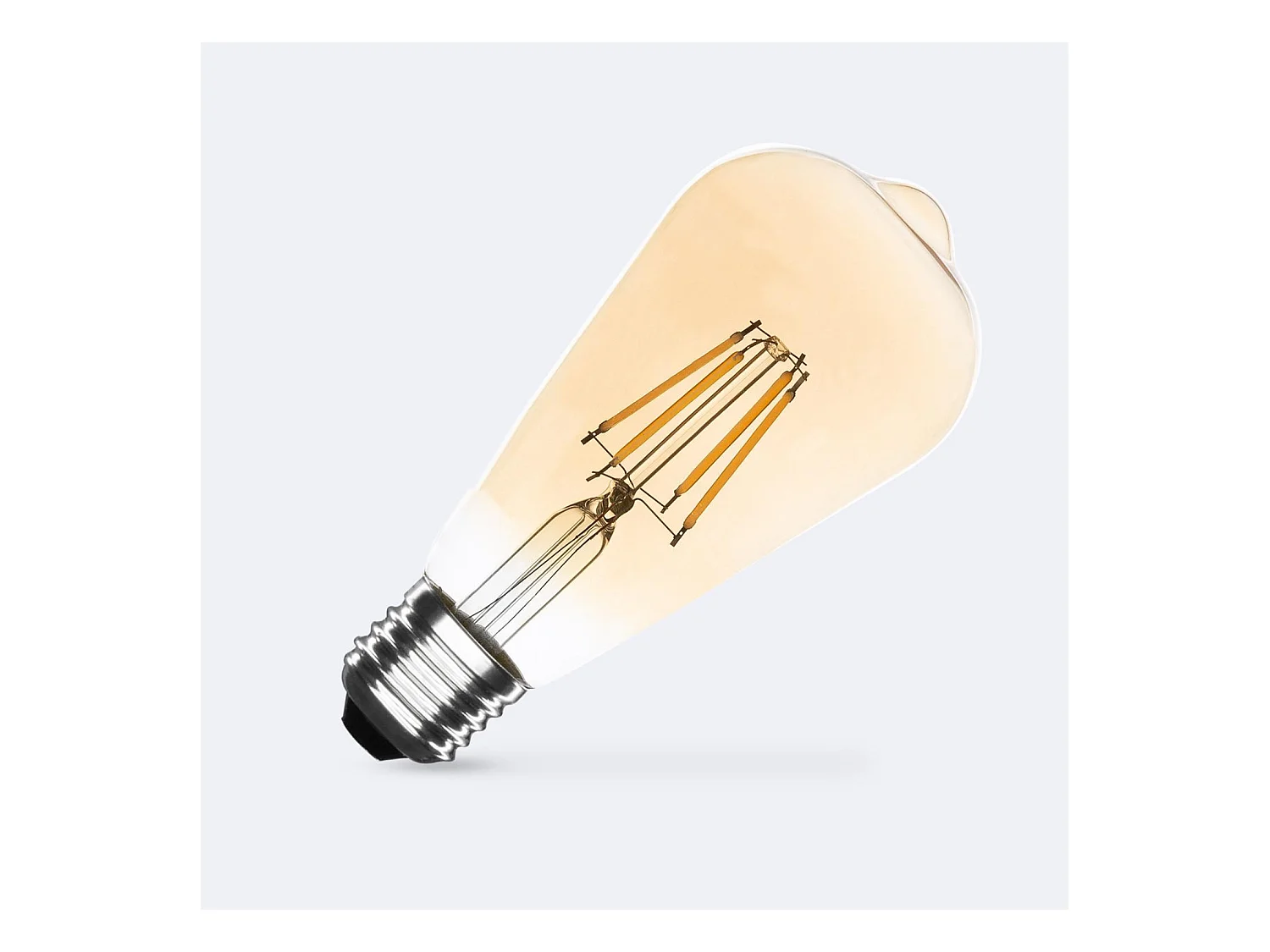 Ampoule LED Filament E27 6W 600 lm Dimmable ST64 Gold No Flicker 2700K Blanc chaud