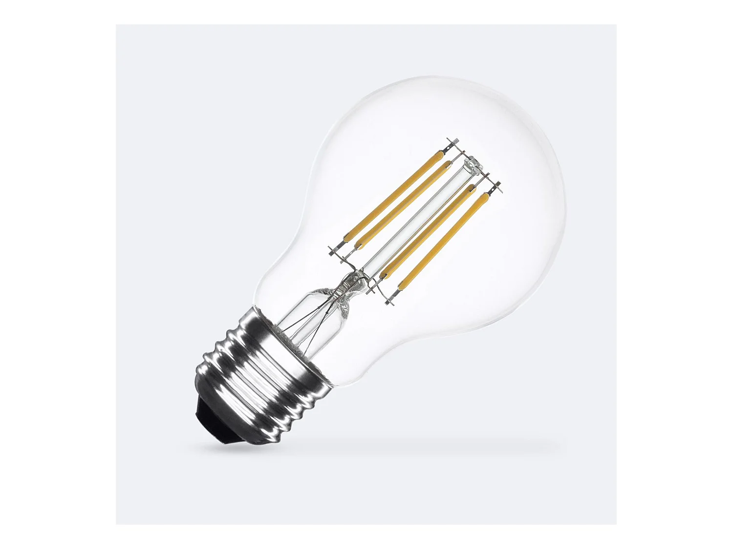 Lampadina Filamento LED E27 6W 720 lm A60 No Flicker 4000K Bianco Naturale