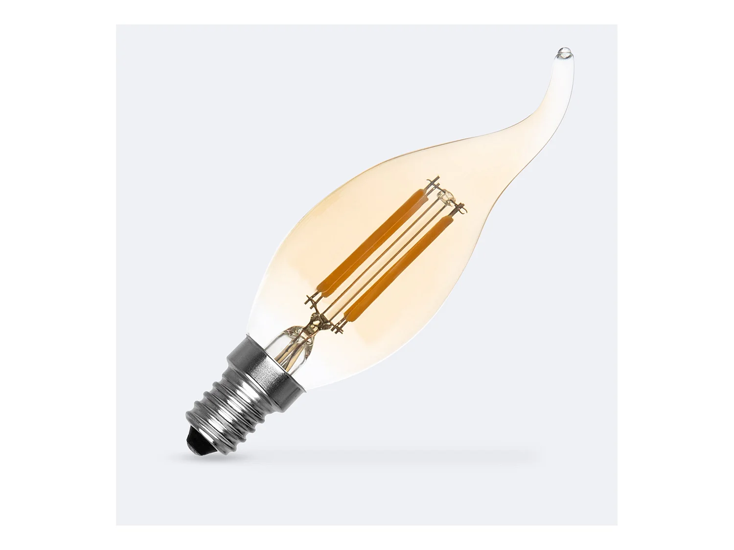 Ampoule LED Filament E14 4W 470 lm Dimmable T35 Gold No Flicker 2700K Blanc chaud