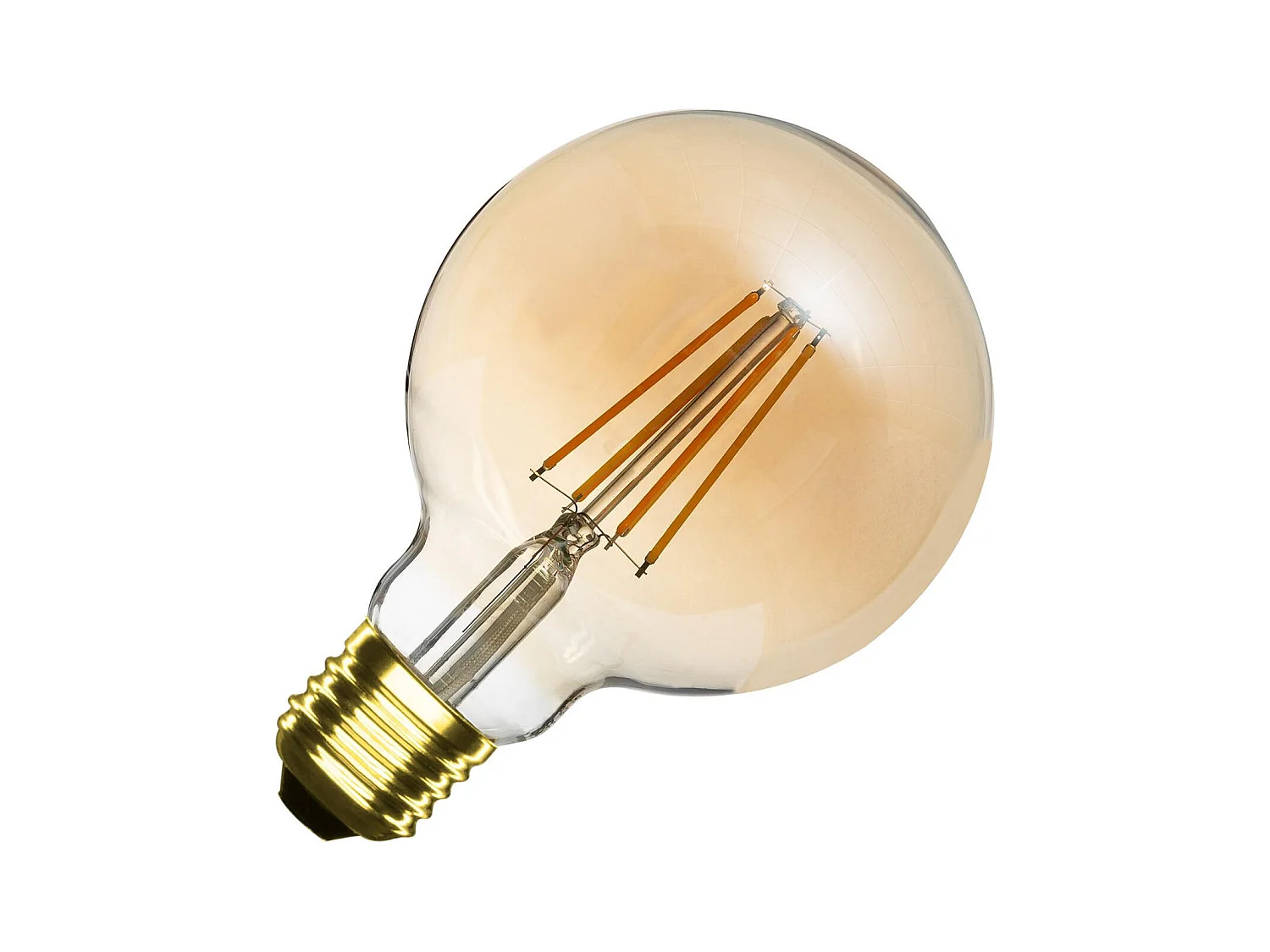 Ampoule LED Filament E27 6W 600 lm Dimmable G95 Gold No Flicker 2700K Blanc chaud
