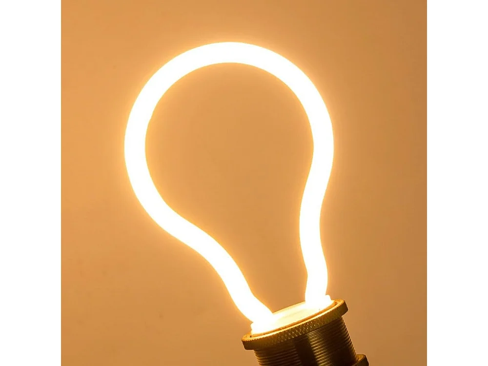 Bombilla Filamento LED E27 4W 400 lm A60 Neón No Flicker 2200K Súper Cálido