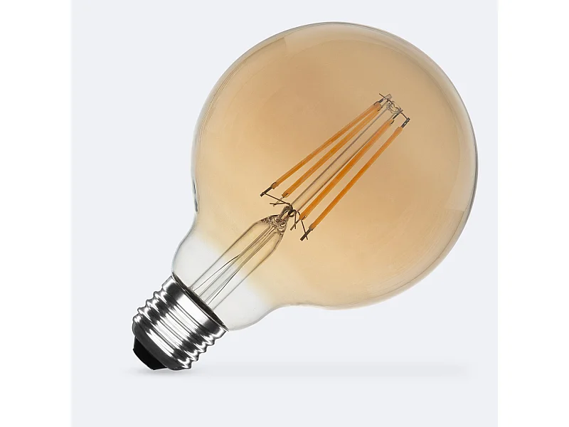 Ampoule LED Filament E27 8W 750 lm G95 Gold No Flicker 2200K Super chaud