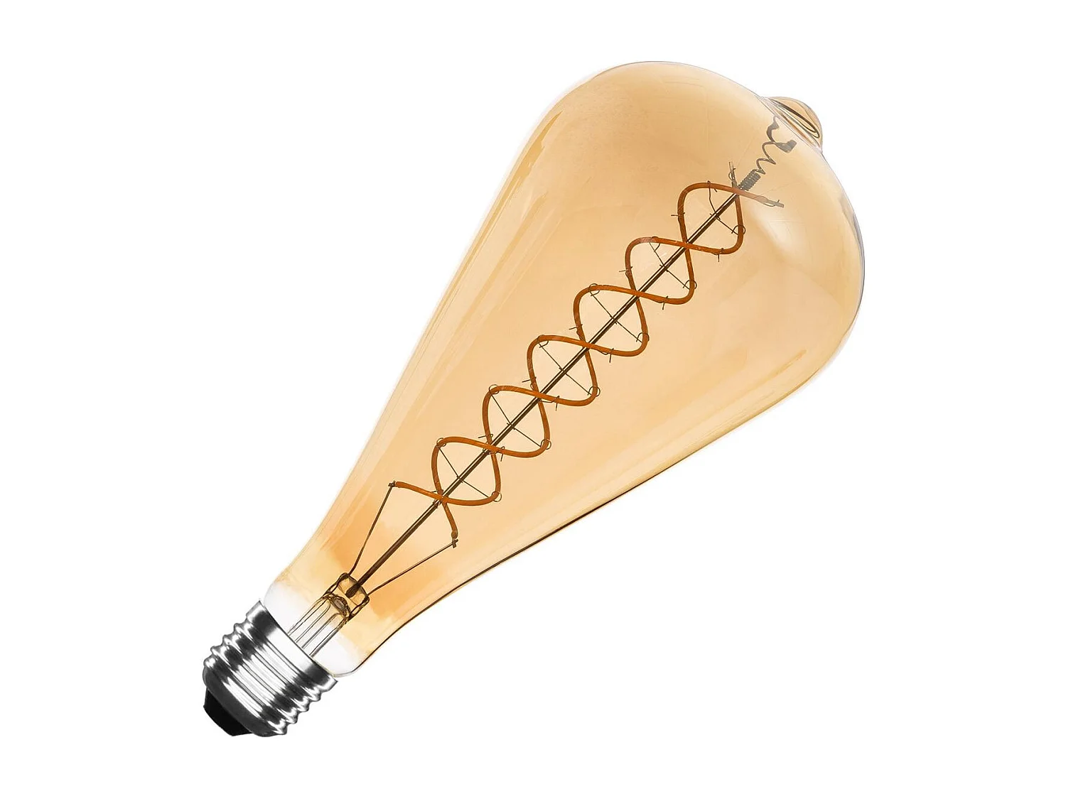 Lampadina LED Filamento E27 8W 800 lm ST115 Ambra No Flicker 2200K Super Caldo