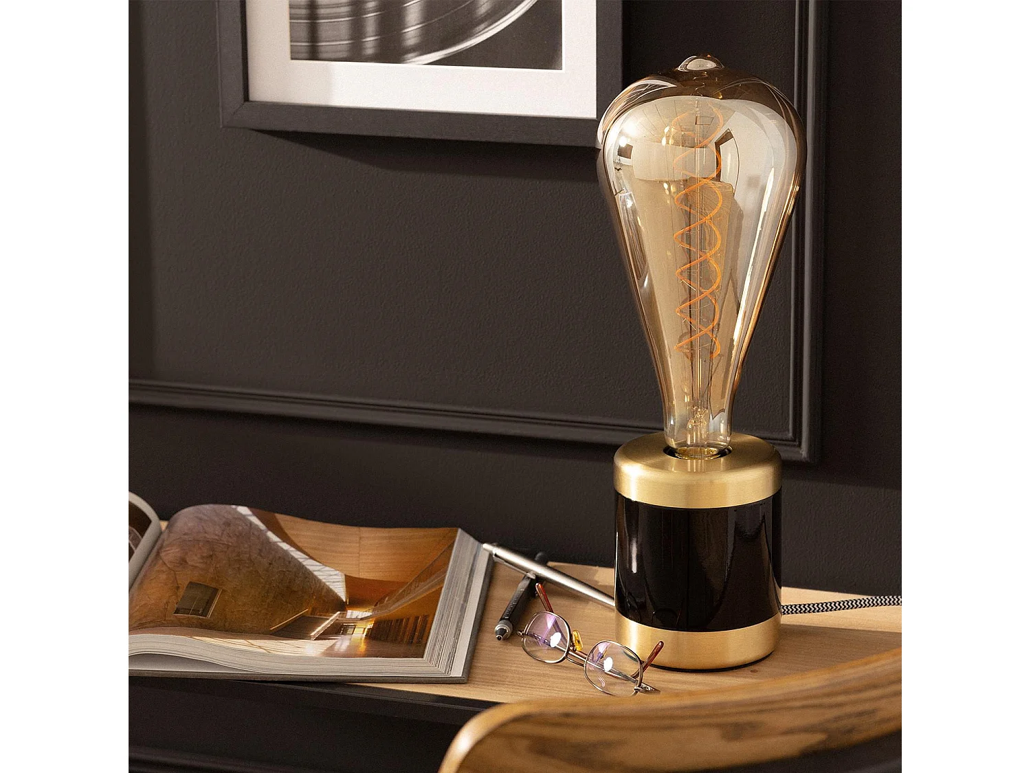 Lampadina LED Filamento E27 8W 800 lm ST115 Ambra No Flicker 2200K Super Caldo