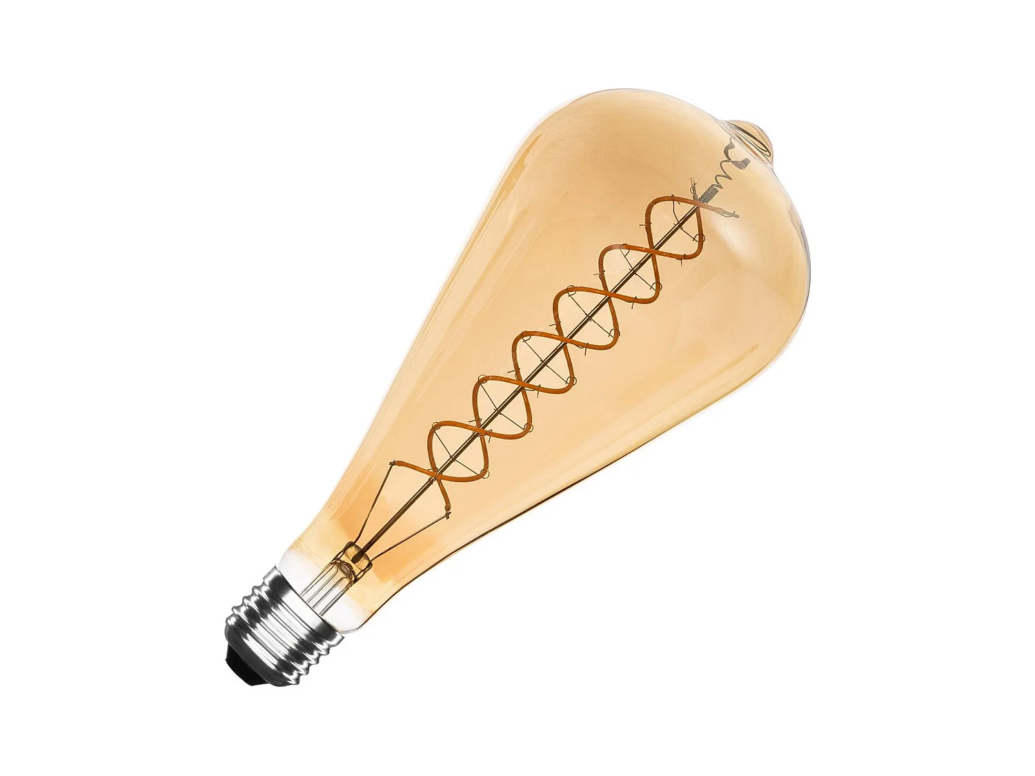 Ampoule LED E27 Filament 8W 800lm ST115 Ambre  No Flicker 2200K Super chaud