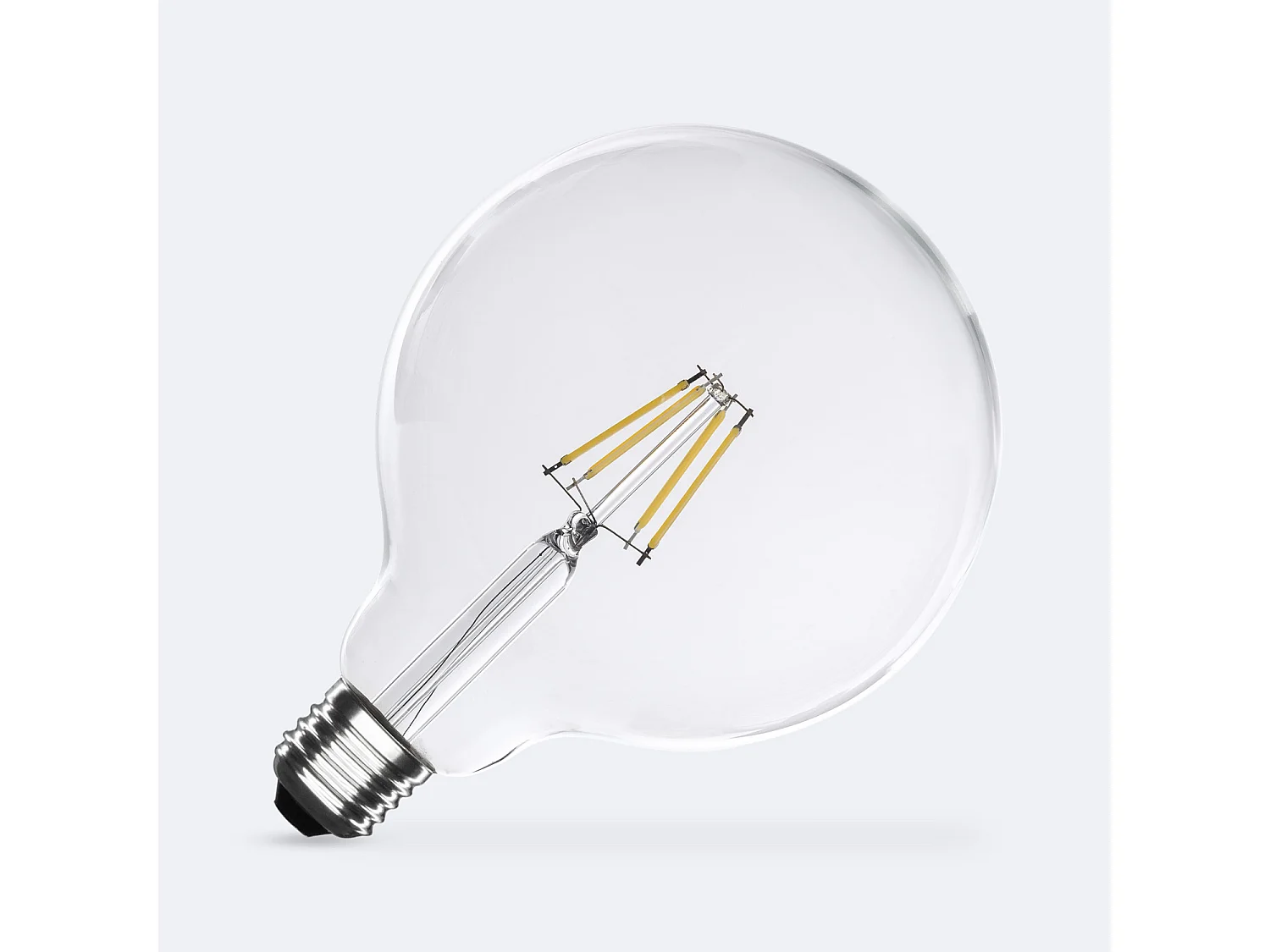 Bombilla Filamento LED E27 6W 720 lm Regulable G125 No Flicker 4000K Blanco Neutro