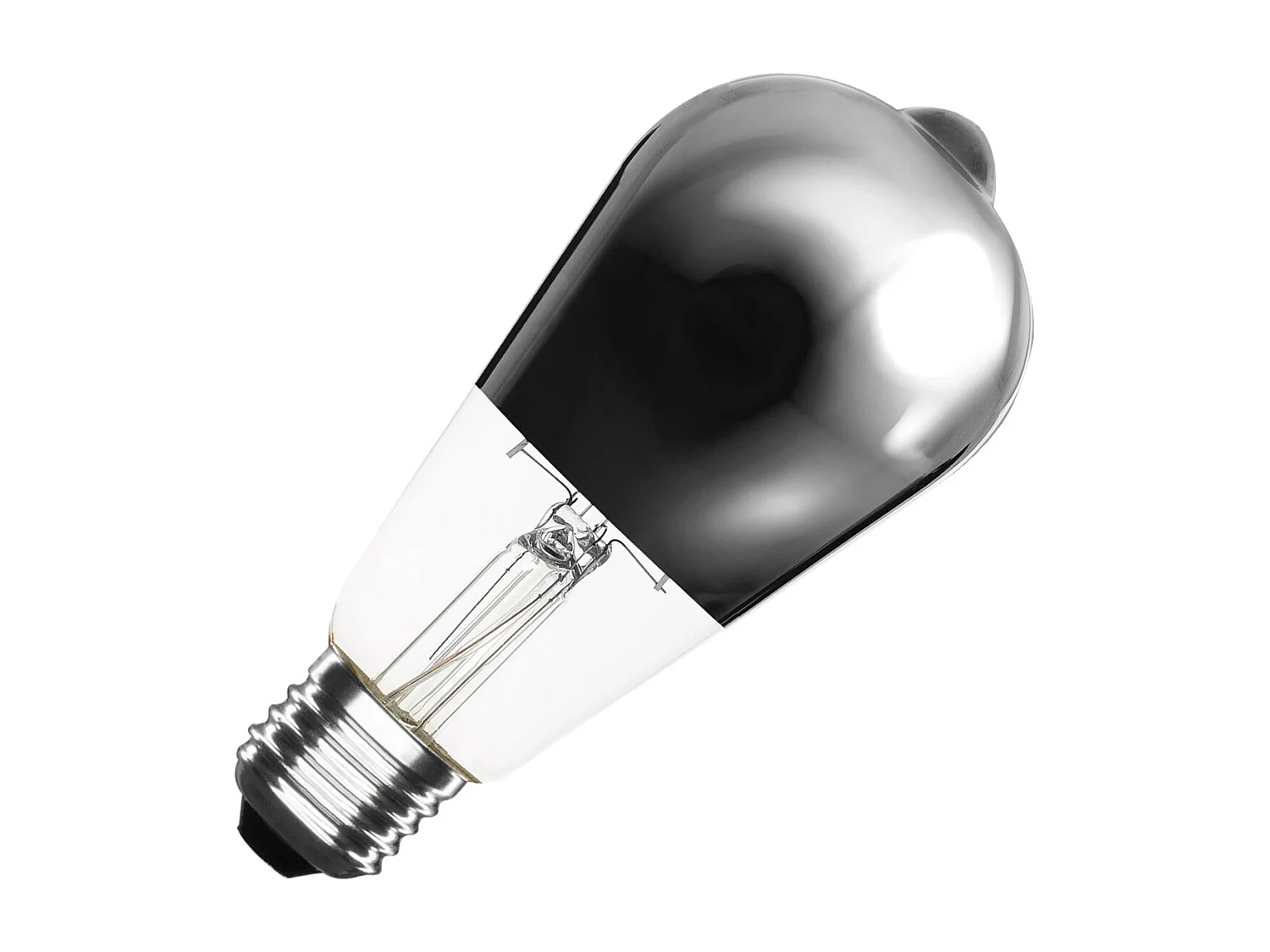 Ampoule LED Filament E27 7.5W 800 lm ST64 Dimmable Chrome No Flicker 2500K Super chaud
