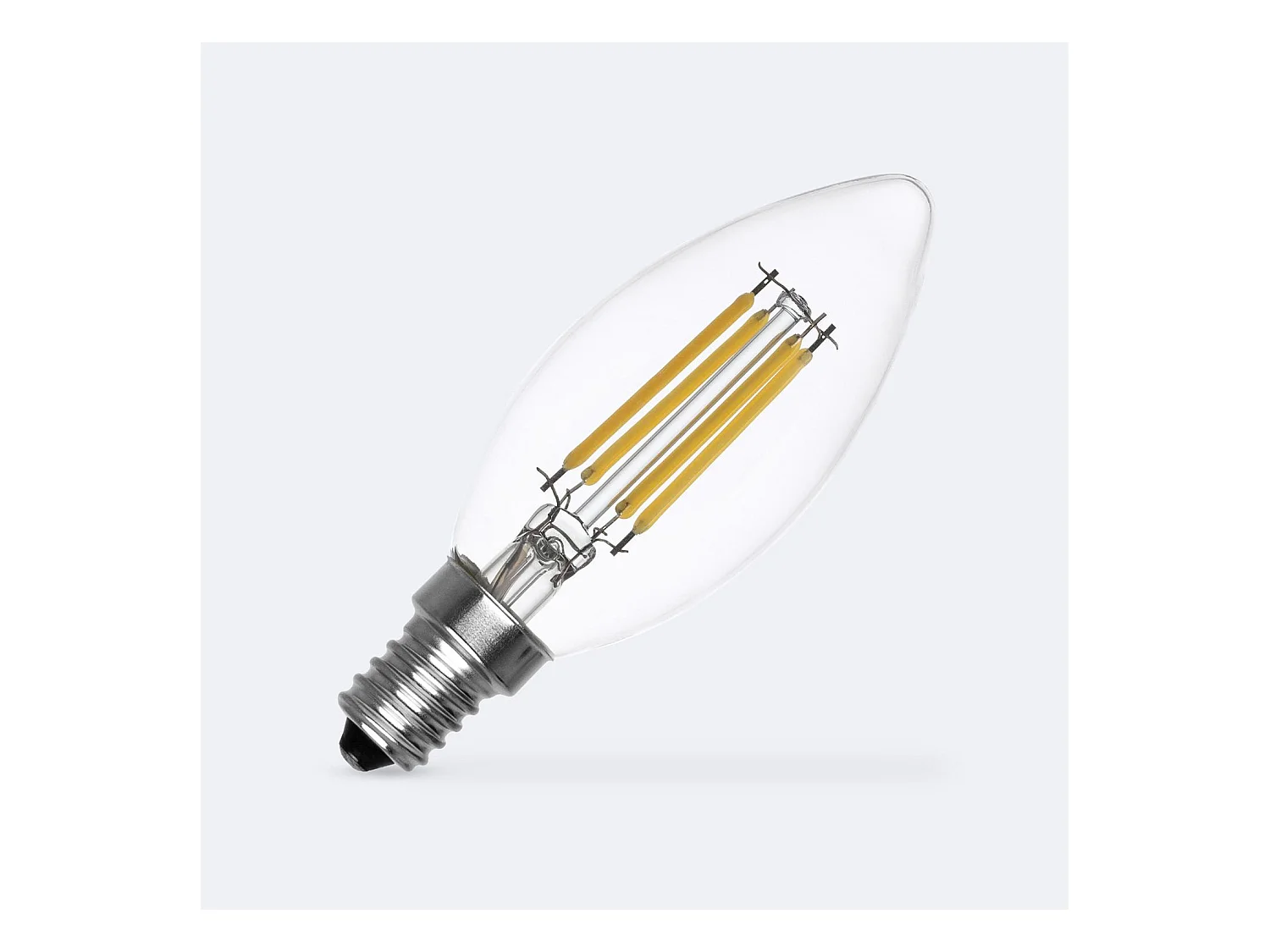 Ampoule LED Filament E14 4W 470 lm C35 Bougie No Flicker 2700K Blanc chaud