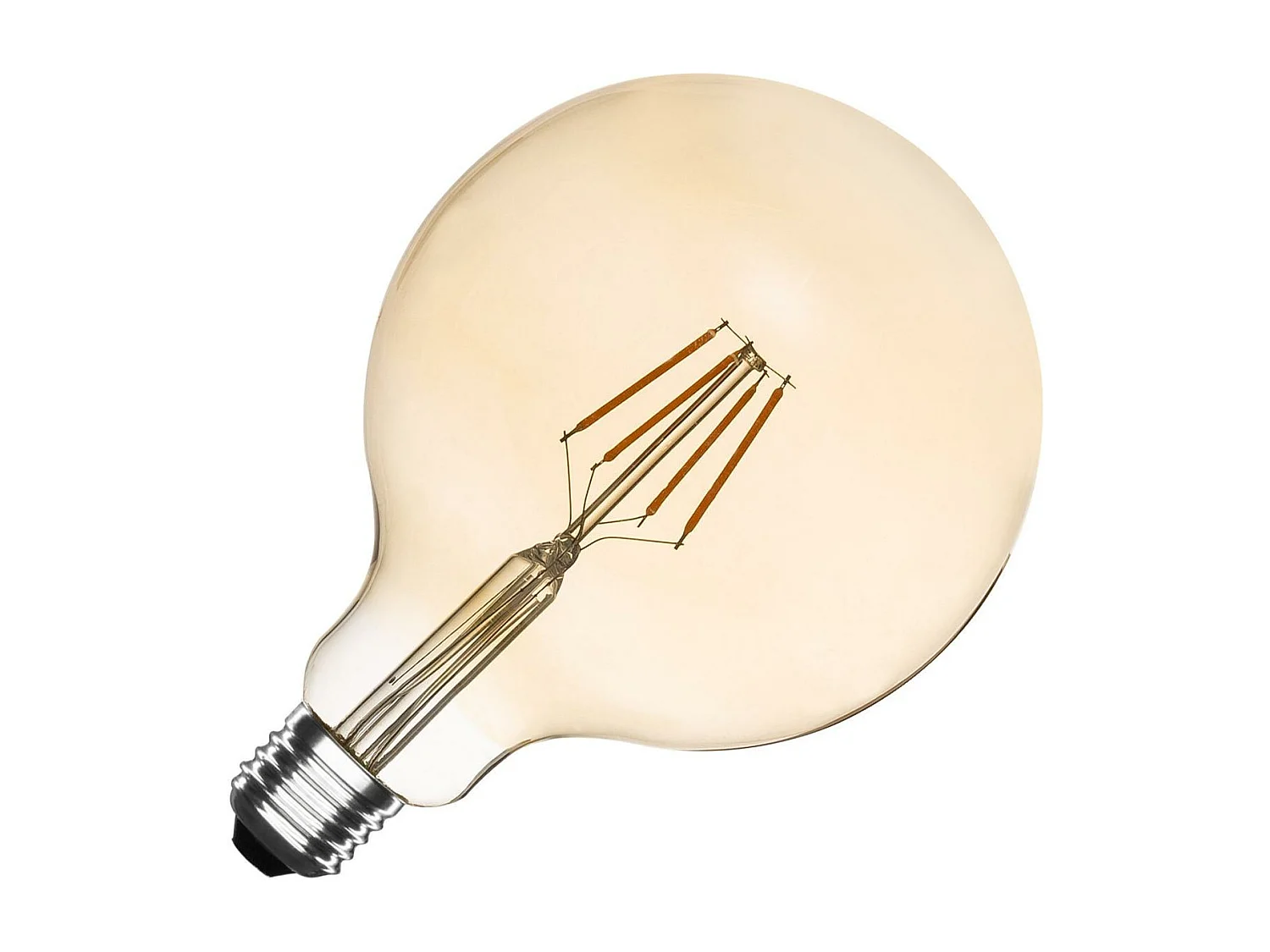 Lampadina Filamento LED E27 6W 600 lm Regolabile G125 Gold No Flicker 2700K Bianco Caldo