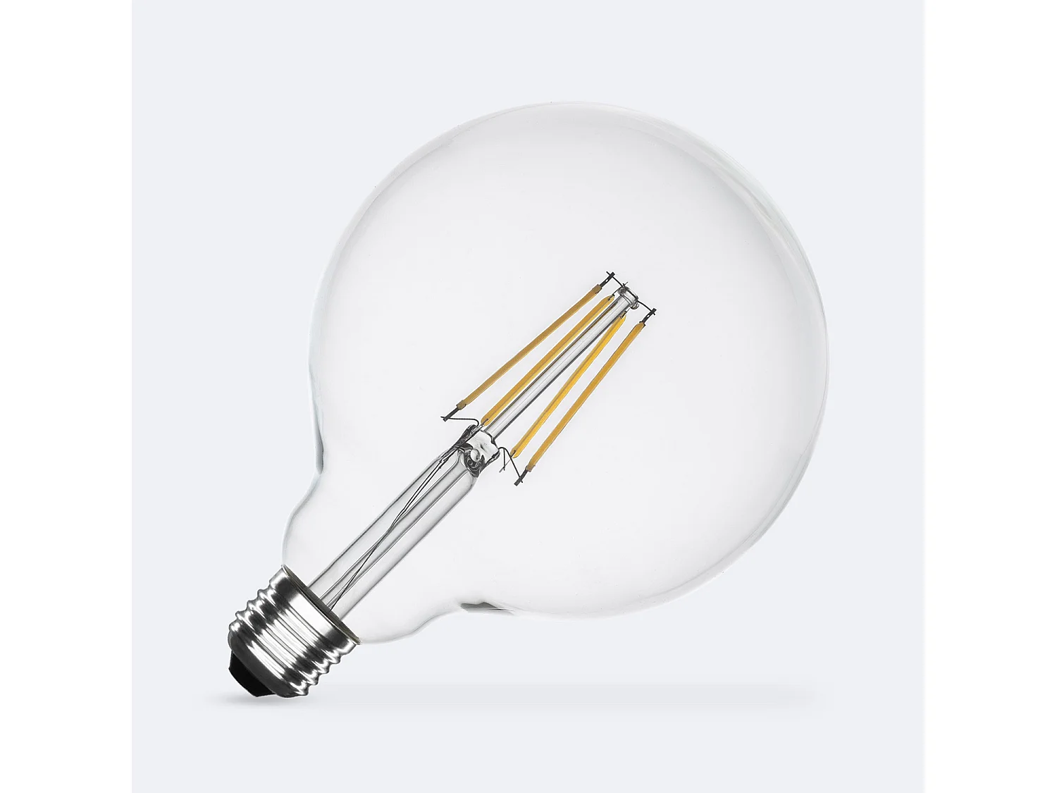 Lampadina Filamento LED E27 8W 1055 lm Regolabile G125 No Flicker 2700K Bianco Caldo