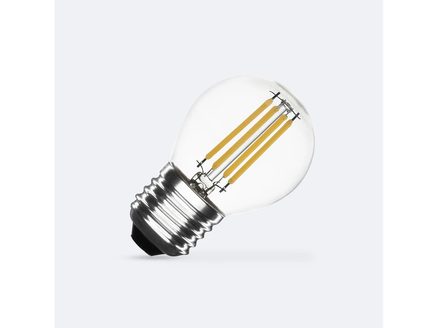 Bombilla Filamento LED E27 4W 470 lm G45 No Flicker 2700K Blanco Cálido