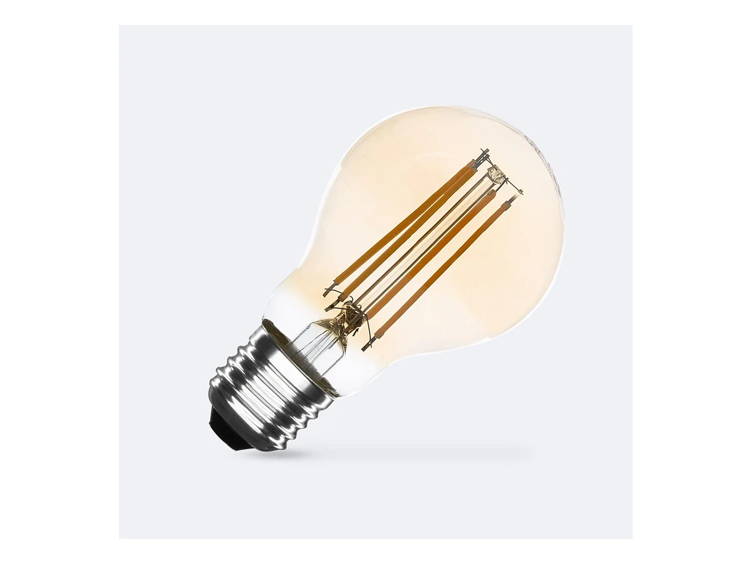 Lampadina Filamento LED E27 8W 750 lm Regolabile A60 Gold No Flicker 2700K Bianco Caldo