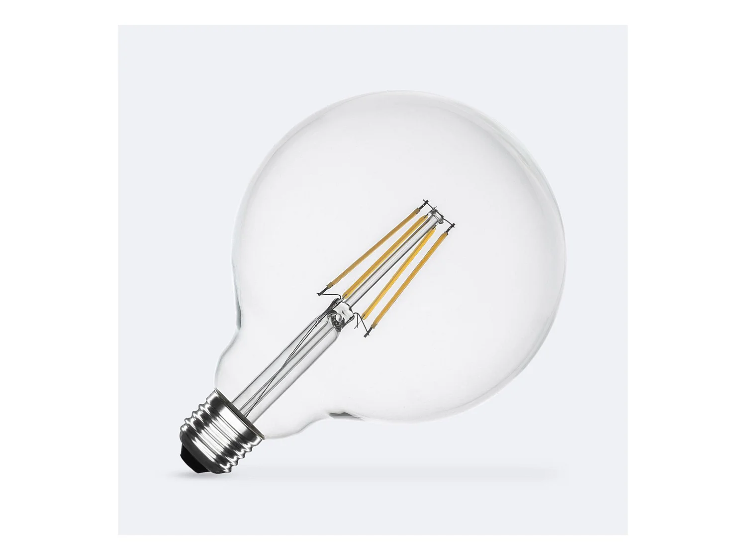 Lampadina Filamento LED E27 8W 1055 lm G125 No Flicker 4000K Bianco Naturale