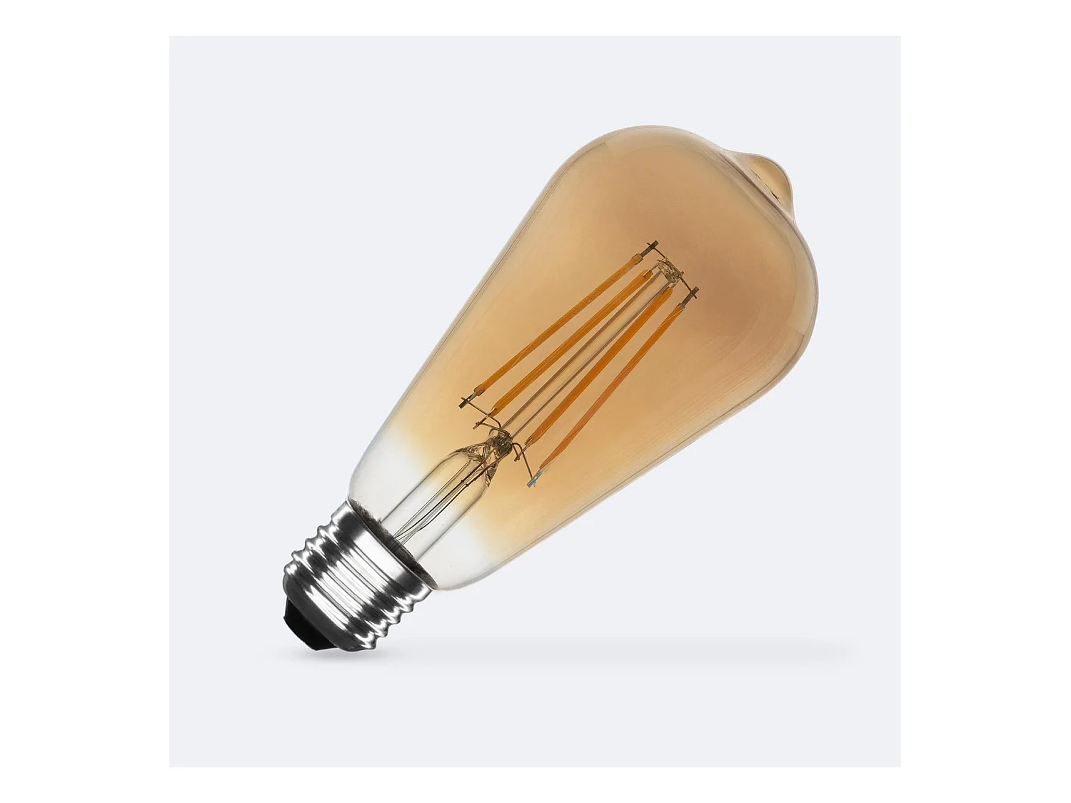 Ampoule LED Filament E27 6W 600 lm ST64 Gold No Flicker 2700K Blanc chaud