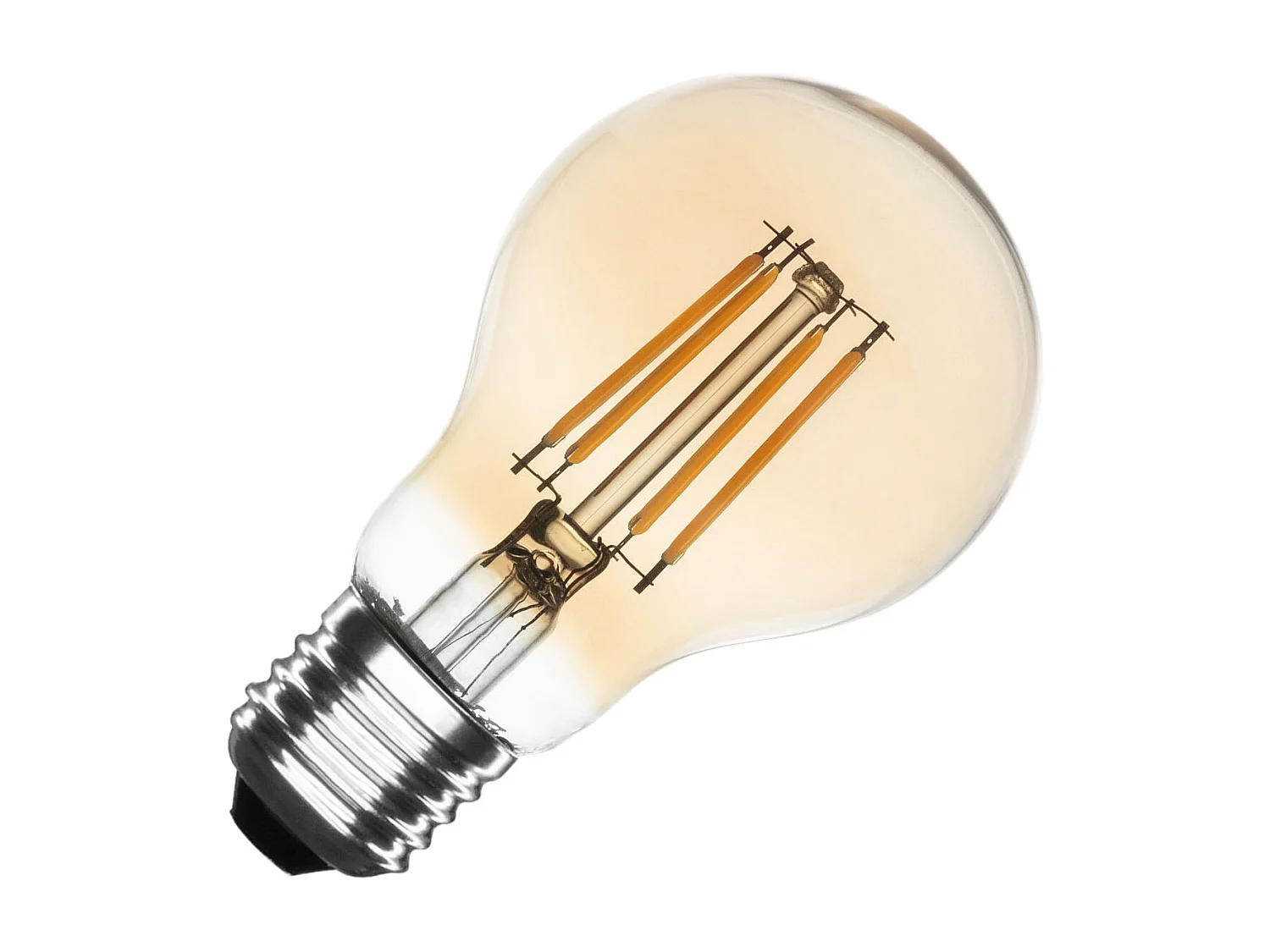 Ampoule LED Filament E27 6W 540 lm Dimmable A60 Gold No Flicker 2700K Blanc chaud