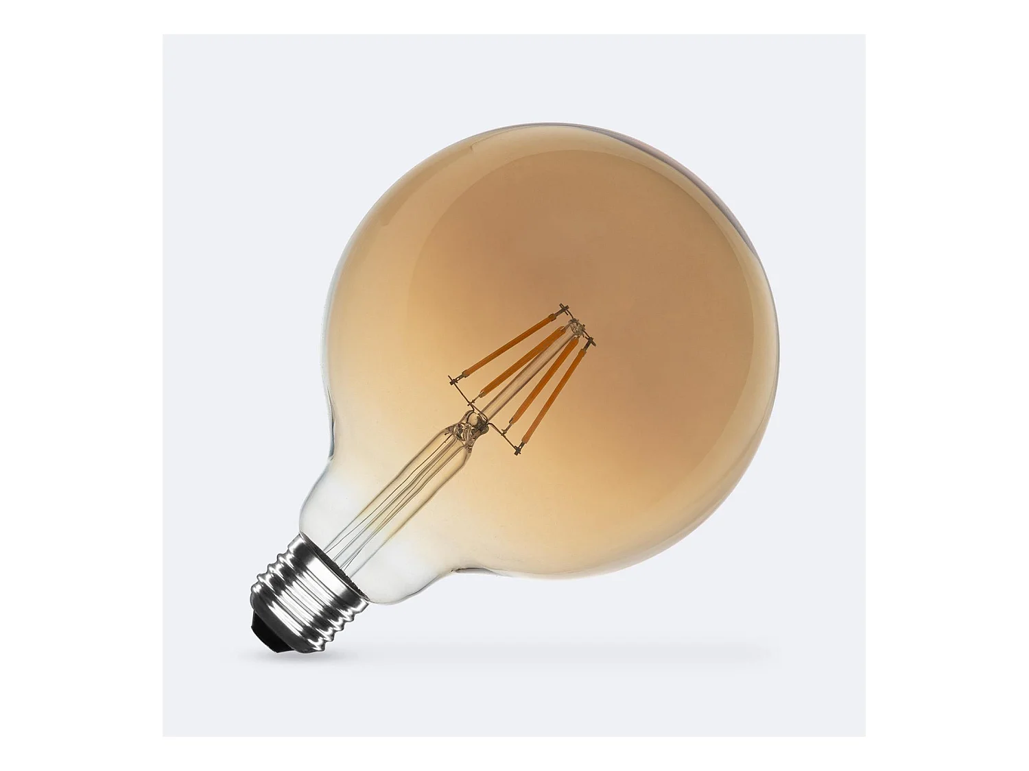 Ampoule LED Filament E27 6W 600 lm G125 Gold No Flicker 2200K Super chaud