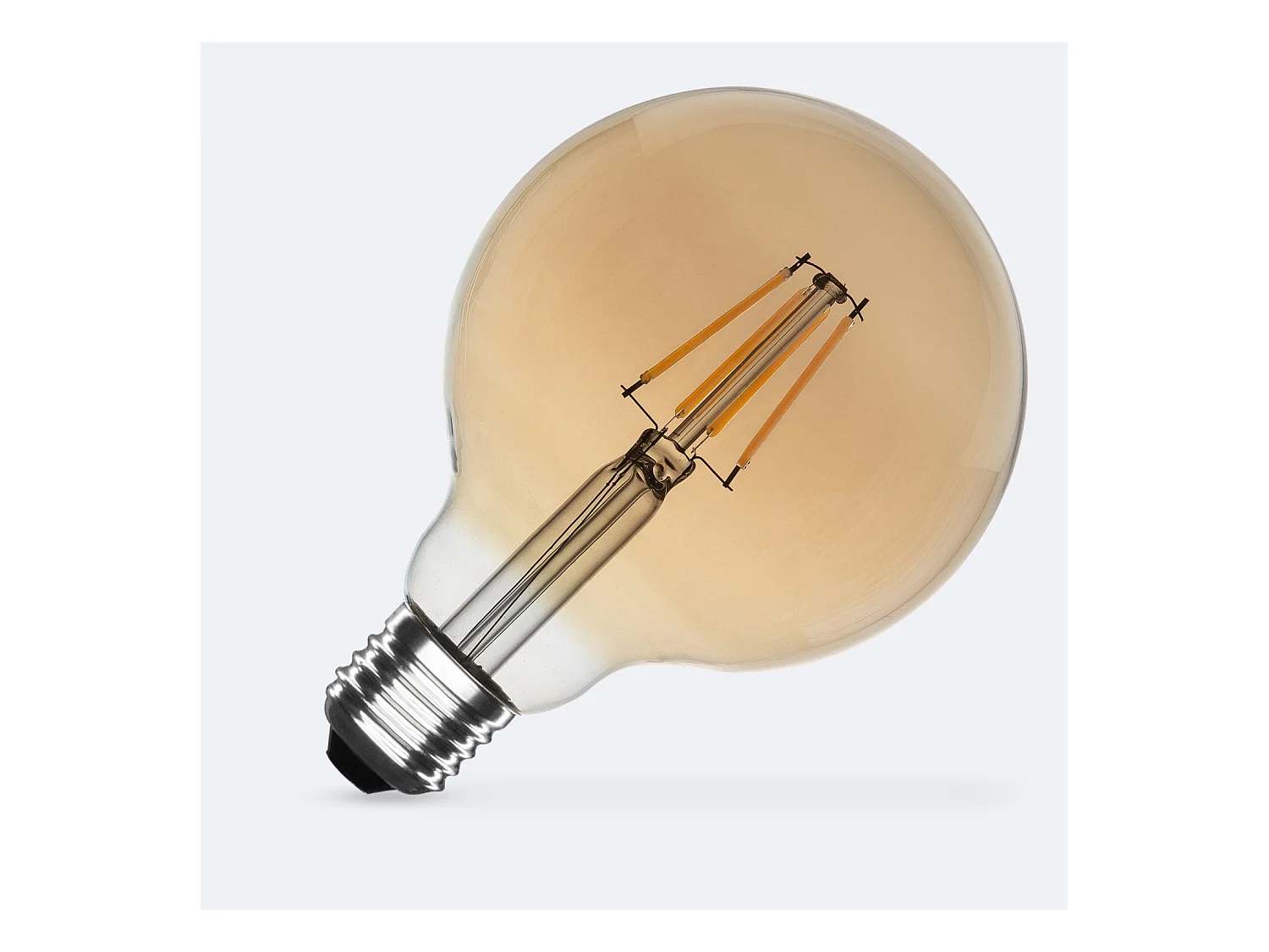 Lampadina Filamento LED E27 6W 600 lm G95 Gold No Flicker 2200K Super Caldo