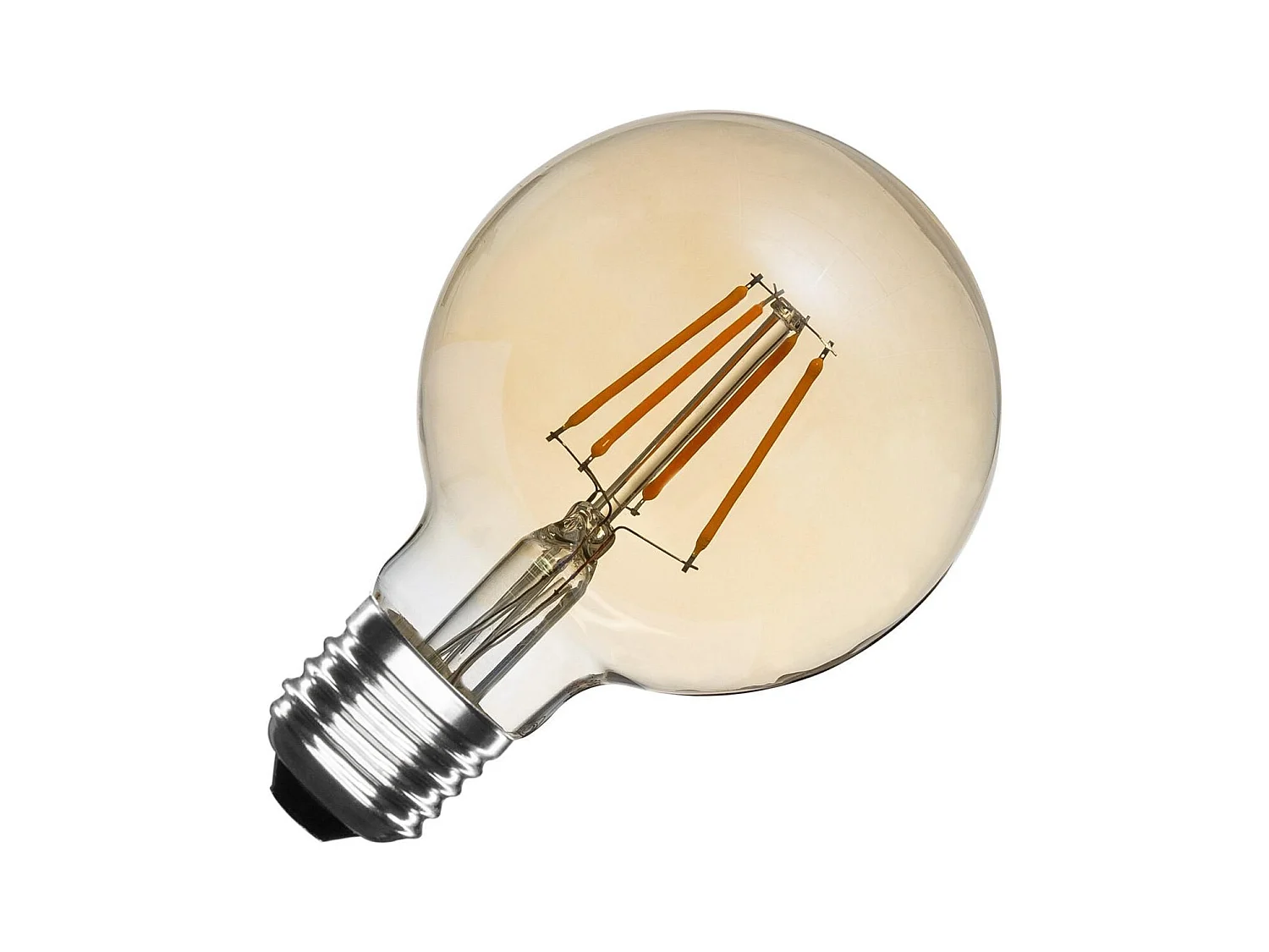 Ampoule LED Filament E27 6W 600 lm Dimmable G80 Gold No Flicker 2700K Blanc chaud