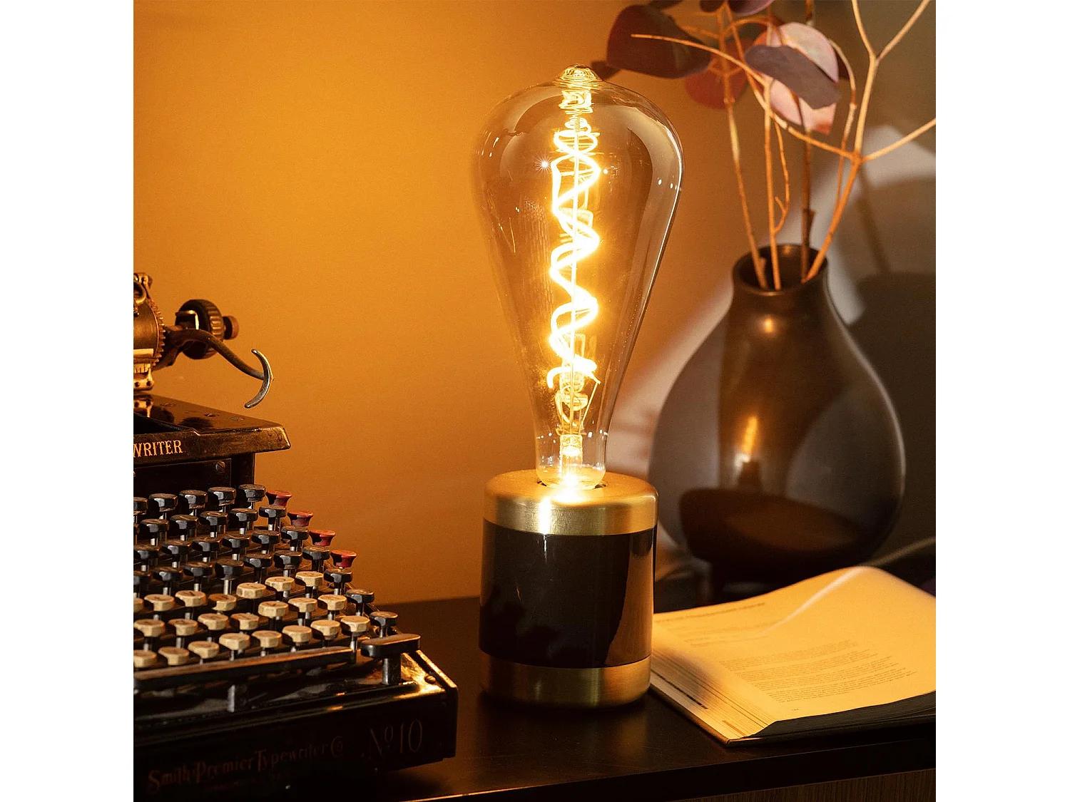 Ampoule LED Filament E27 4W 400 lm ST115 Smoky No Flicker 2200K Super chaud