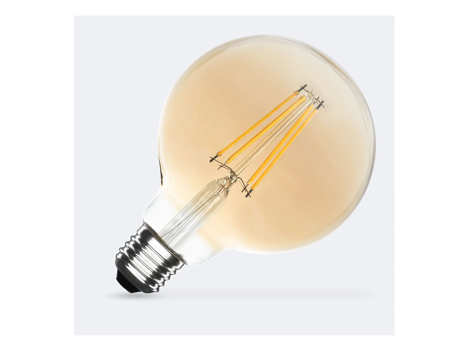 Ampoule LED Filament E27 8W 750 lm Dimmable G95 Gold No Flicker 2700K Blanc chaud
