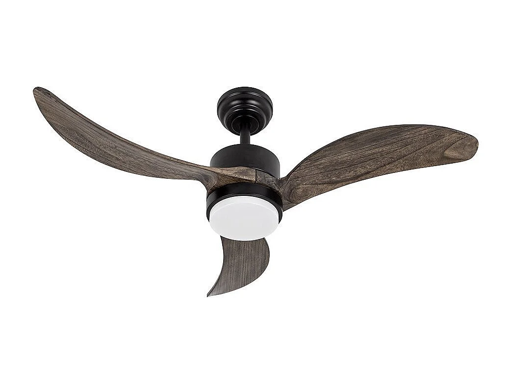 Ventilador Dc Bembezar Negro Led 24w Dimable Con Temporizador