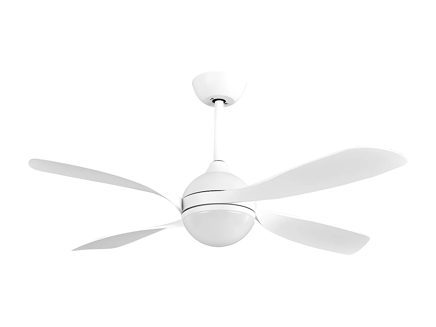 Ventilateur LED LIVORNO DC blanc intégré avec CCT et minuterie FABRILAMP