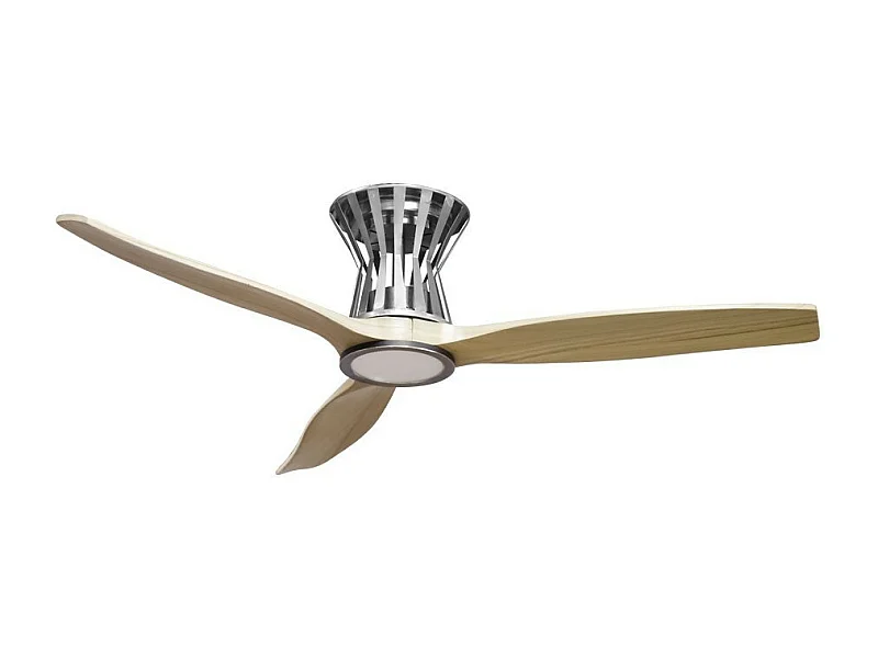 Ventilador Dc Baltir Niquel Led Control Remoto Funcion Inversa