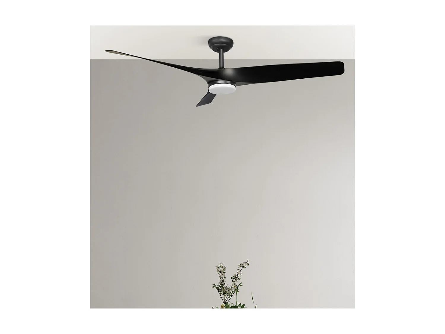 Ventilador Dc Niger Negro Memoria Color Incorporada  Control Remoto