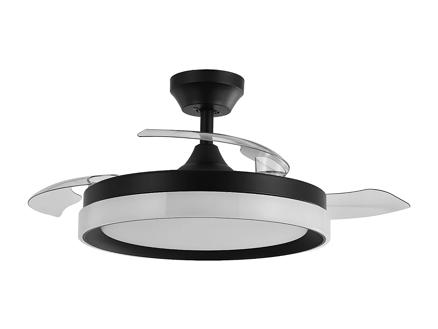 Ventilador Dc Zenit Negro Led Con Memoria Y Control Remoto