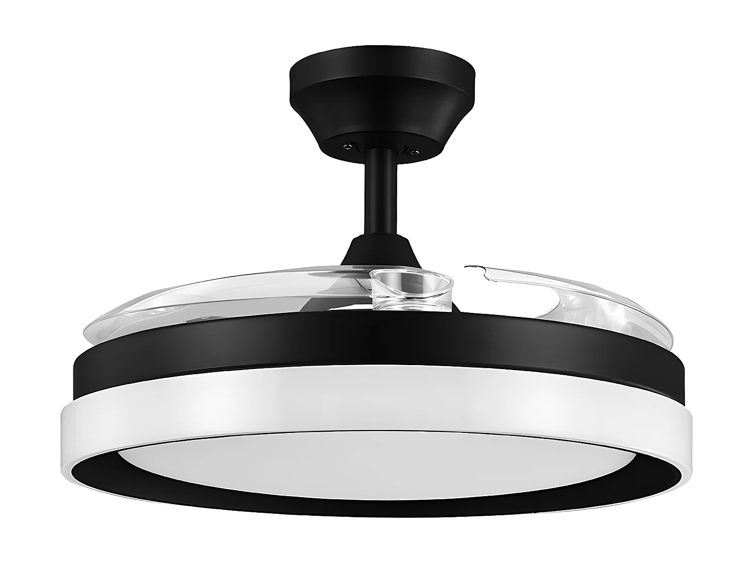 Ventilador Dc Zenit Negro Led Con Memoria Y Control Remoto