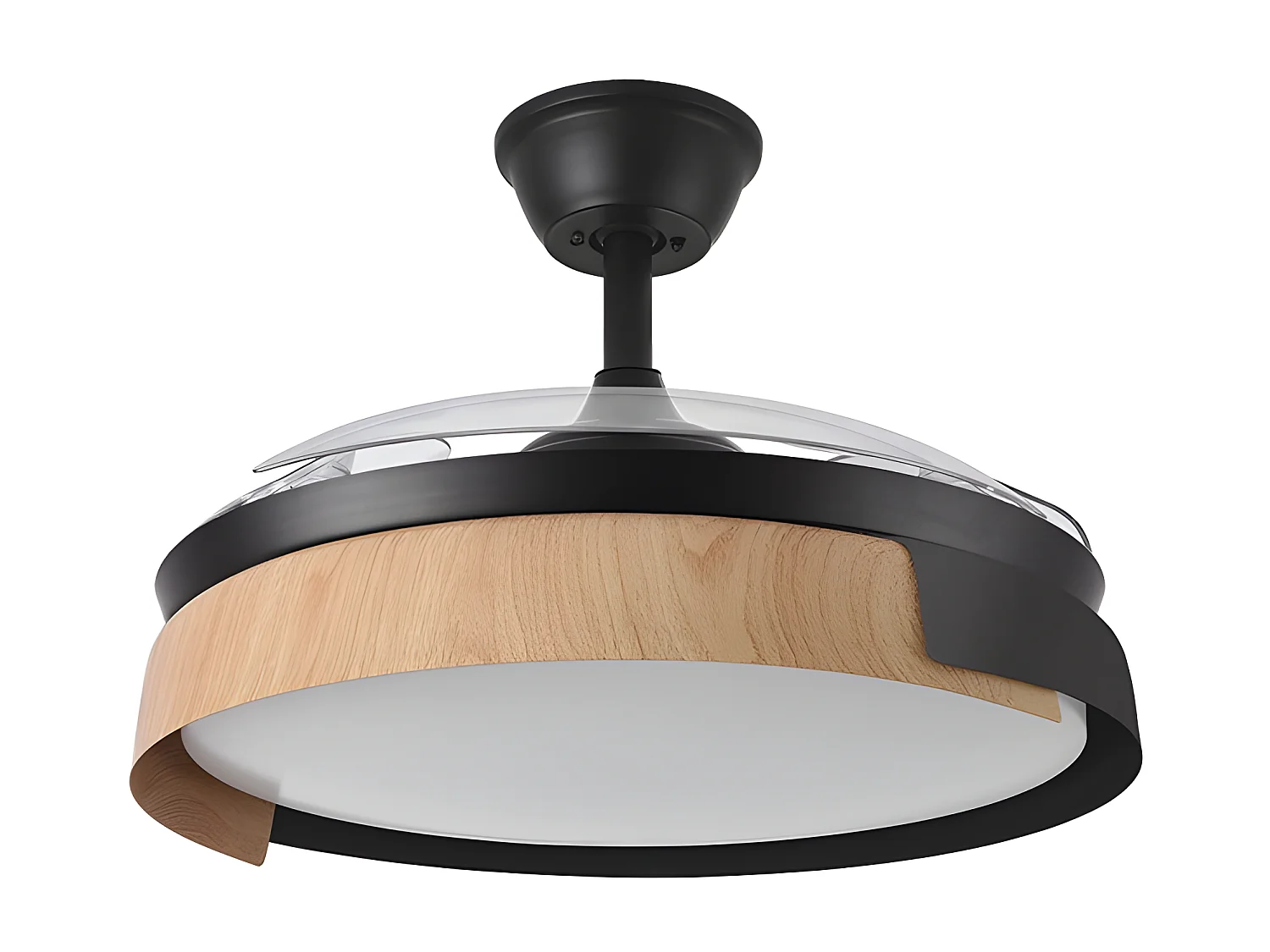 Ventilador Dc Provenza Negro Led Con Memoria De Color