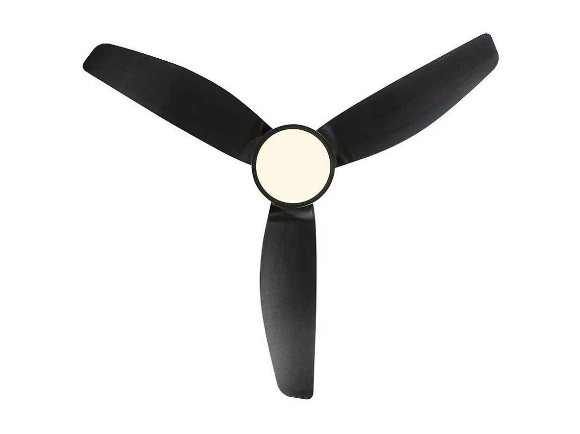 JARAMA DC Ventilateur LED Noir 20w avec Télécommande FABRILAMP