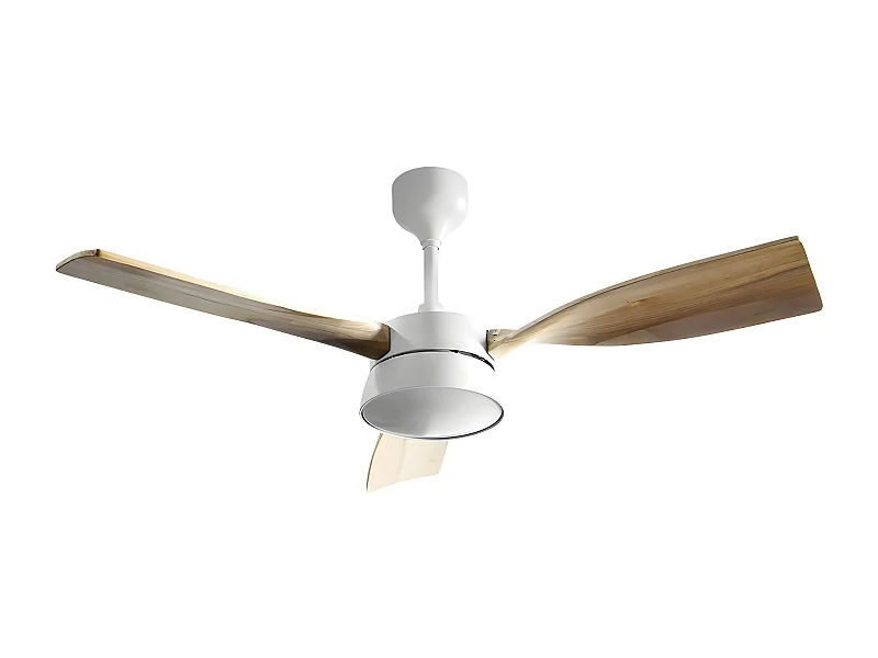 Ventilador Dc Estio Blanco Led 3 Temperaturas Mando Distancia