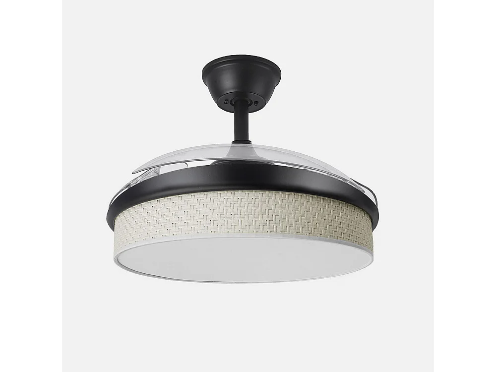 Ventilateur DC MODA Noir Télécommande Fonction Inverse FABRILAMP