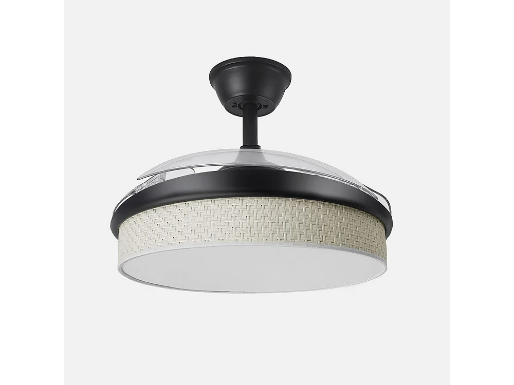 Ventilateur DC MODA Noir Télécommande Fonction Inverse FABRILAMP