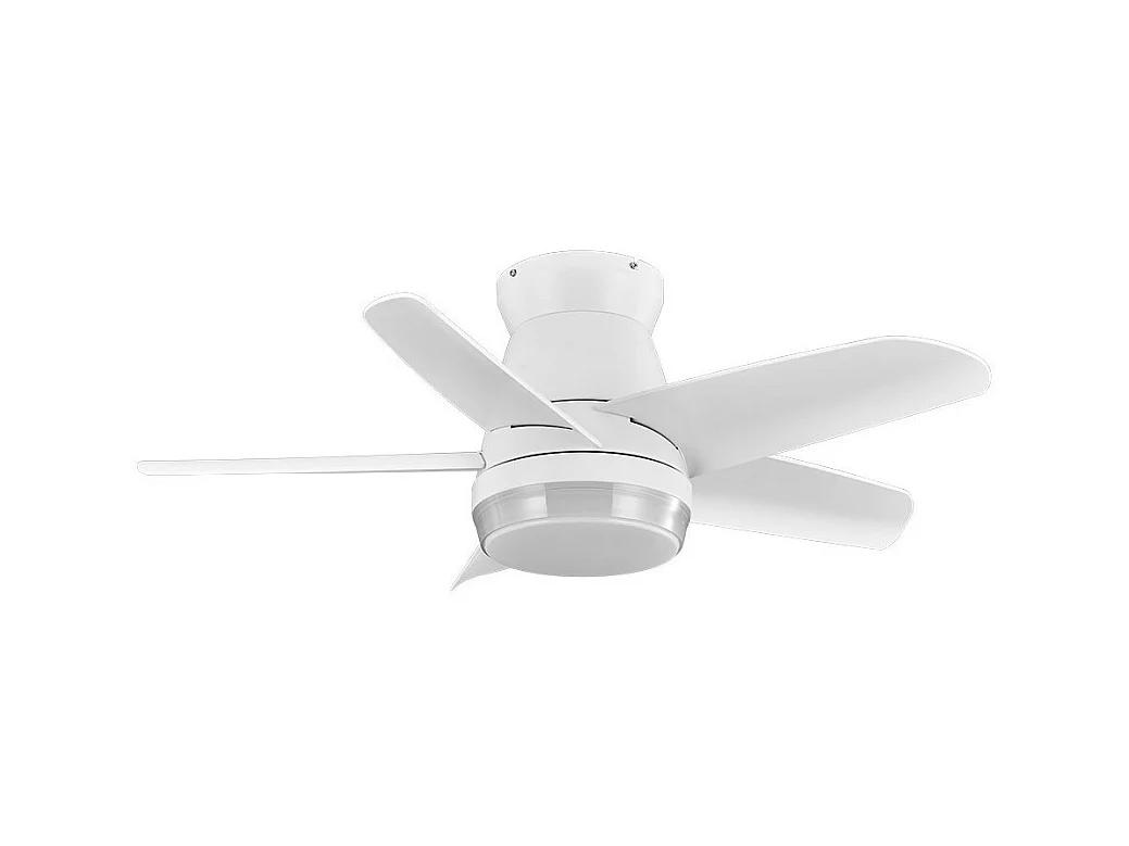 Ventilador Dc Neutron Blanco Led 3 Posiciones Y Mando A Distancia