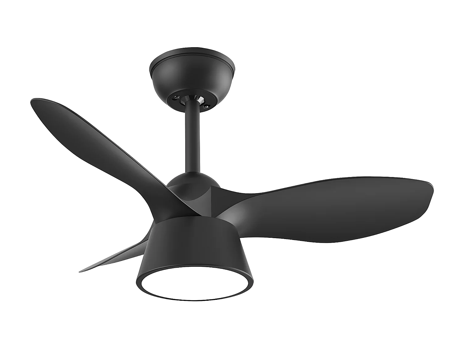 Ventilador Dc Cubico Negro Led 3 Posiciones Con Memoria