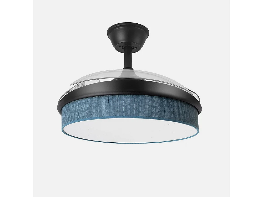Ventilador Dc Moda Negro Azul Mando Distancia Funcion Inversa