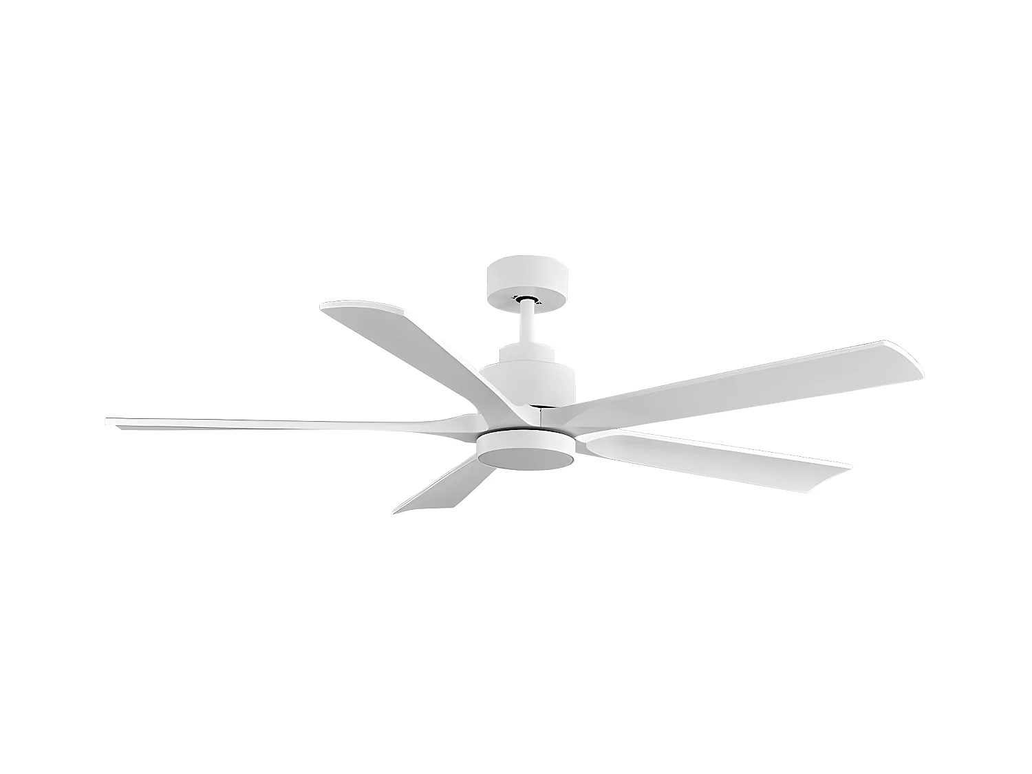 Ventilateur LED CAIRO DC blanc intégré avec 3 positions FABRILAMP