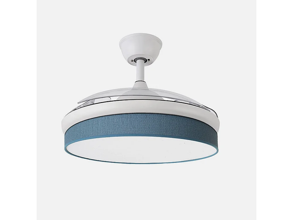 Bleu Blanc MODA DC Fan Télécommande Fonction Inverse FABRILAMP